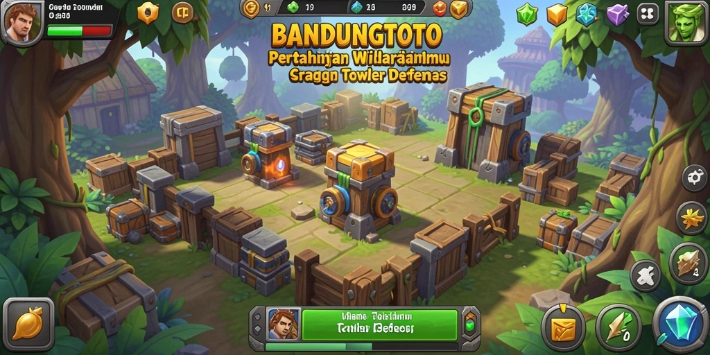 Screenshot menunjukkan benteng kokoh dan pertarungan intens di BANDUNGTOTO.