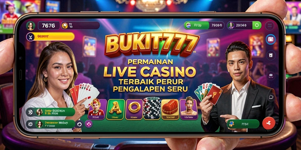 Tampilan gameplay Live Casino yang menarik dari BUKIT777.