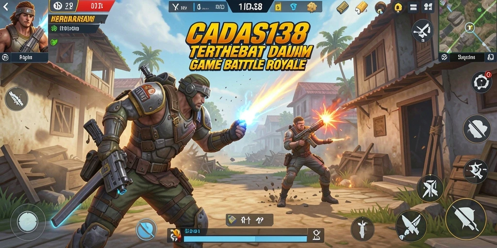 Screenshot gameplay CADAS138 menampilkan aksi seru Battle Royale.