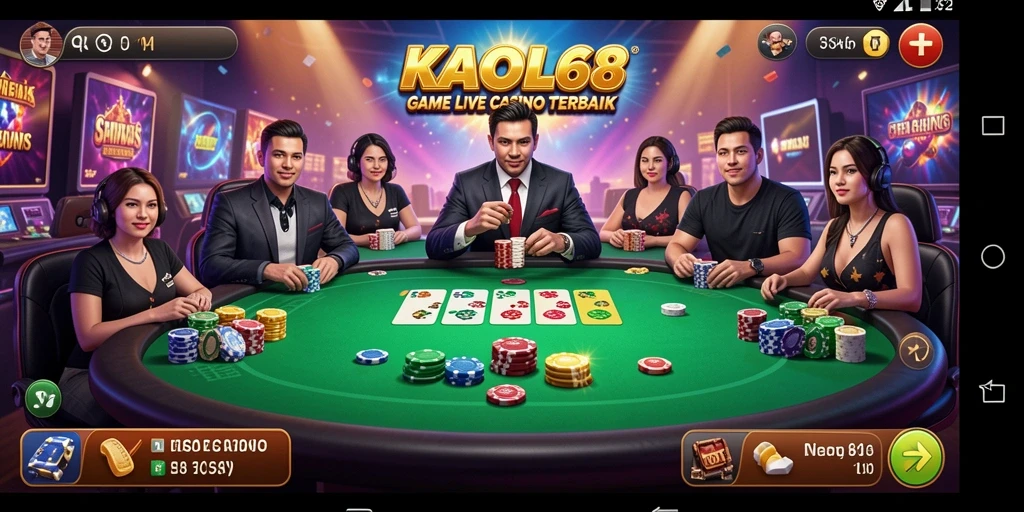 Tampilan gameplay live casino yang seru dan interaktif.