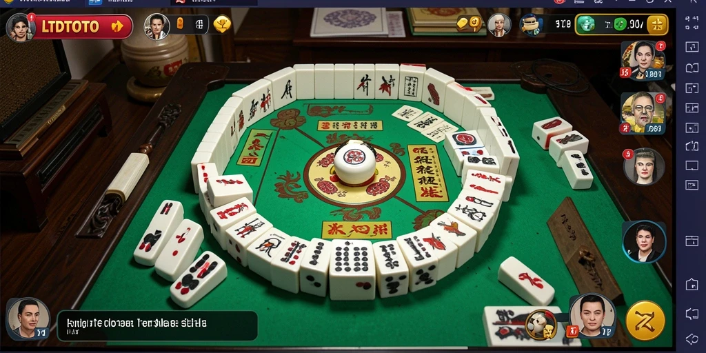 Screenshot LTDTOTO menunjukkan gameplay Mahjong yang menarik dan interaktif.