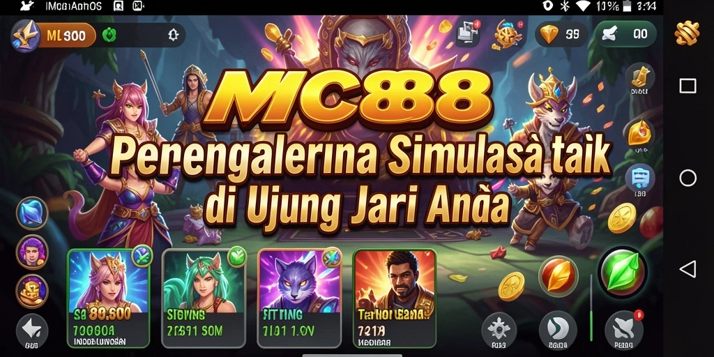 Tangkapan layar utama MC888 menampilkan gameplay Simulation yang imersif dan menarik.