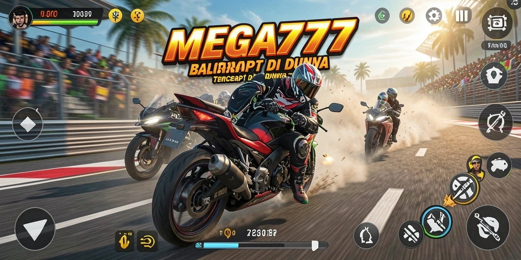 Gameplay seru dan balapan motor yang mengasyikkan di MEGA777.