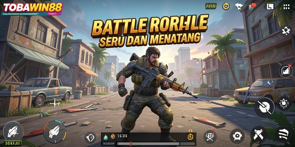 Screenshot gameplay menampilkan aksi mendebarkan di TOBAWIN88.